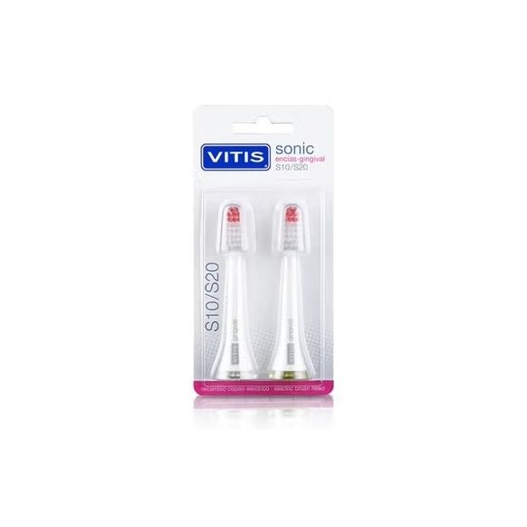 CEPILLO DENTAL ELECTRICO VITIS SONIC S10 / S20 ENCIAS 2 UNIDADES CABEZAL RECAMBIO