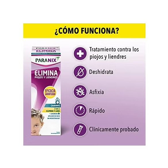 PARANIX ELIMIINA PIOJOS Y LIENDRES  1 ENVASE 200 ML