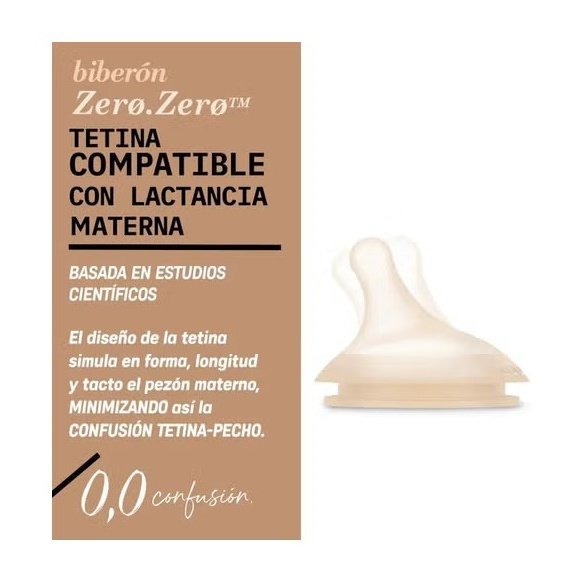 TETINA SILICONA FLUJO MEDIO M SUAVINEX ZERO ZERO ULTRA SUAVE + 3 MESES 2 UNIDADES COLOR FAIR