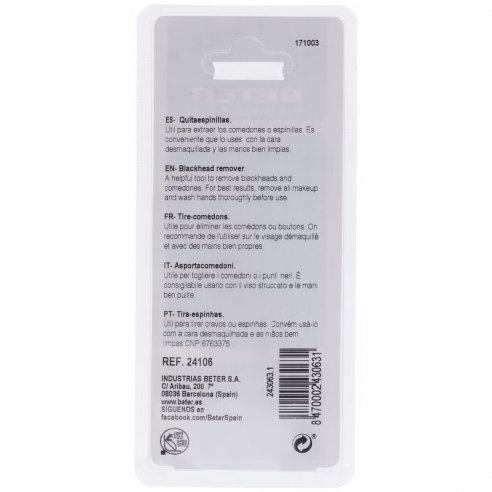 SACABARROS BETER CROMADO MANGO PLASTICO