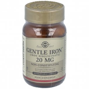 SOLGAR GENTLE IRON (HIERRO) 20 MG 90 CAPS