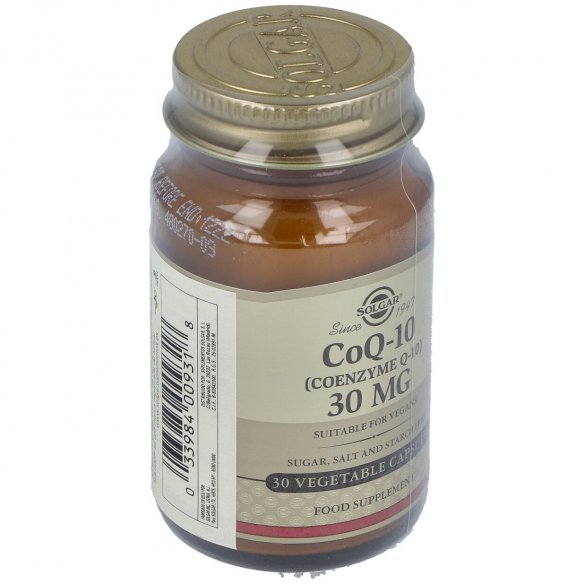 SOLGAR COENZIMA Q-10  30 MG 30 CAPSULAS VEGETALES