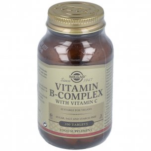 SOLGAR VITAMINA B-COMPLEX CON VITAMINA C 100 CAPS