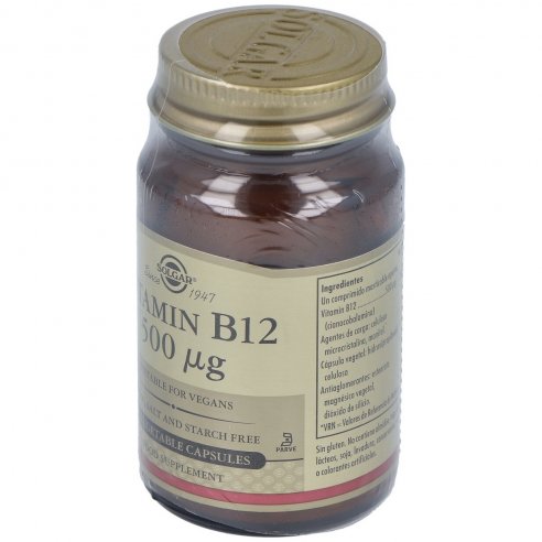 SOLGAR VITAMINA B12  500 MICROGRAMOS 50...
