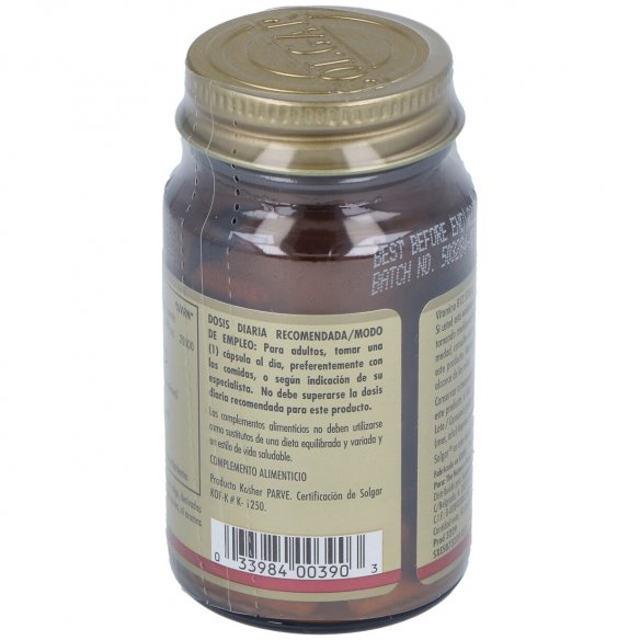 SOLGAR VITAMINA B12  500 MICROGRAMOS 50 CAPSULAS VEGETALES