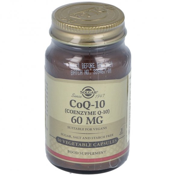 SOLGAR COENZIMA Q-10  60 MG 30 CAPSULAS VEGETALES
