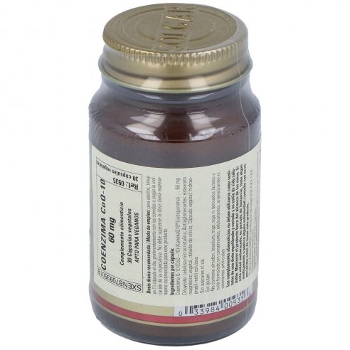 SOLGAR COENZIMA Q-10  60 MG 30 CAPSULAS VEGETALES