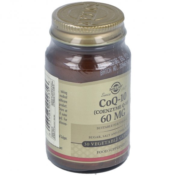 SOLGAR COENZIMA Q-10  60 MG 30 CAPSULAS VEGETALES