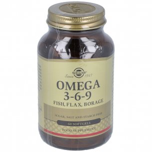 SOLGAR OMEGA 3-6-9 ACEITES DE PESCADO LINO Y BORRAJA  60...