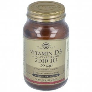 SOLGAR VITAMINA D3 2200 UI 55 MCG 100 CAPS