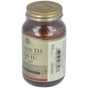 SOLGAR VITAMINA D3 2200 UI 55 MCG 100 CAPS 2